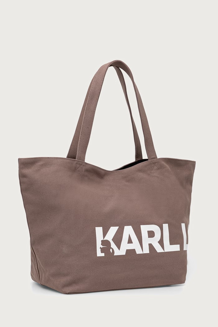Karl Lagerfeld Torebka tote damska bawełniana K/ESSENTIAL A1W50060 beżowy AW25