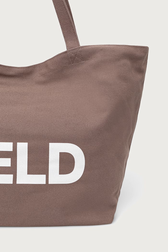 Akcesoria Karl Lagerfeld Torebka tote damska bawełniana K/ESSENTIAL A1W50060 beżowy