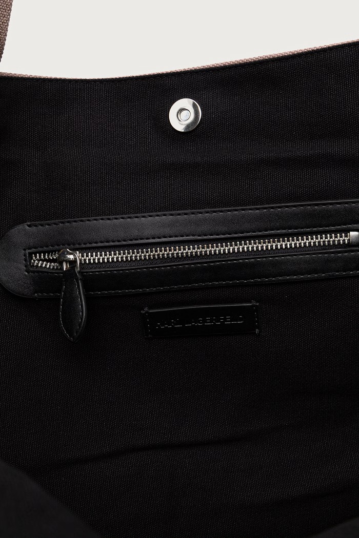 Torebka tote damska bawełniana K/ESSENTIAL Karl Lagerfeld beżowy A1W50060