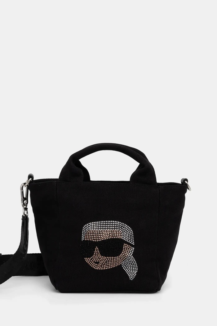 Kabelka Karl Lagerfeld nášivka černá A1W50084