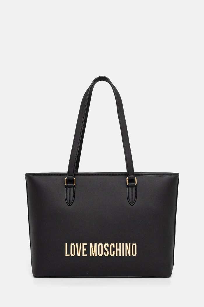 Love Moschino torebka mieści A4 czarny JC4190PP1