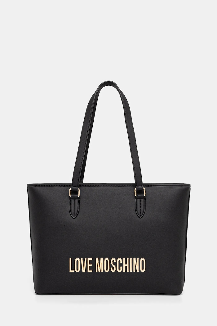 Love Moschino torebka mieści A4 czarny JC4190PP1