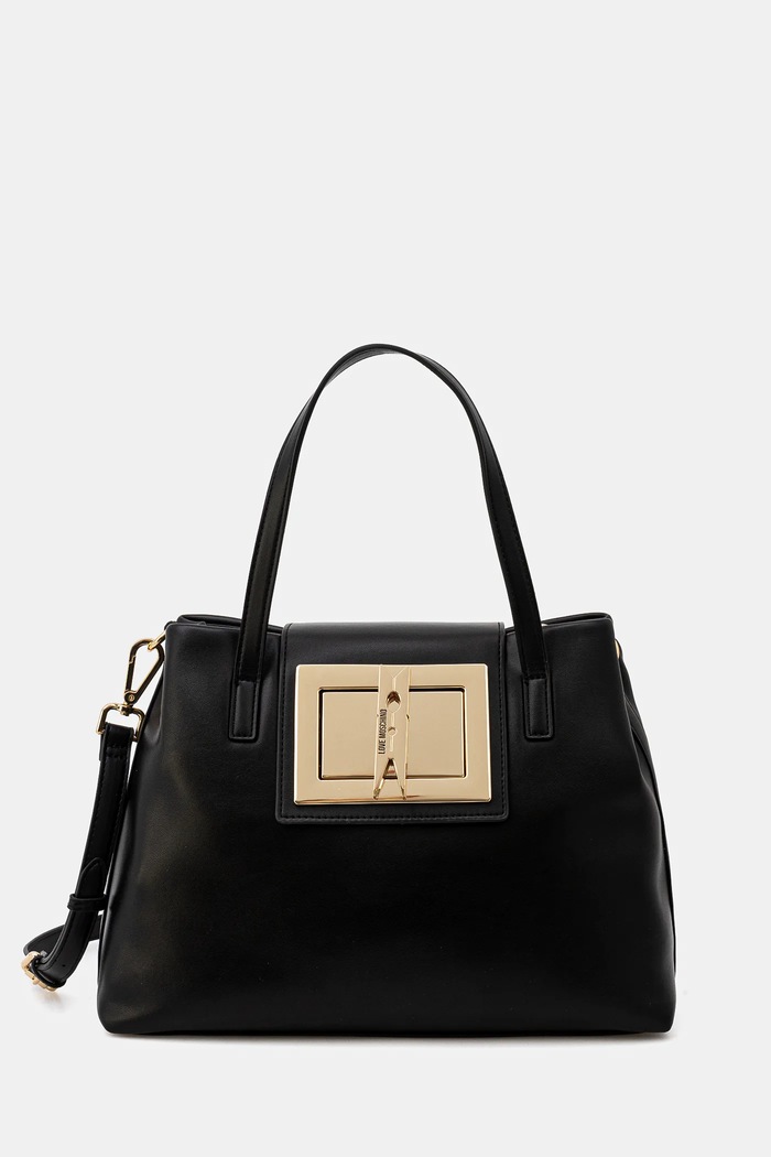 Love Moschino torebka nie mieści A4 czarny JC4163PP1