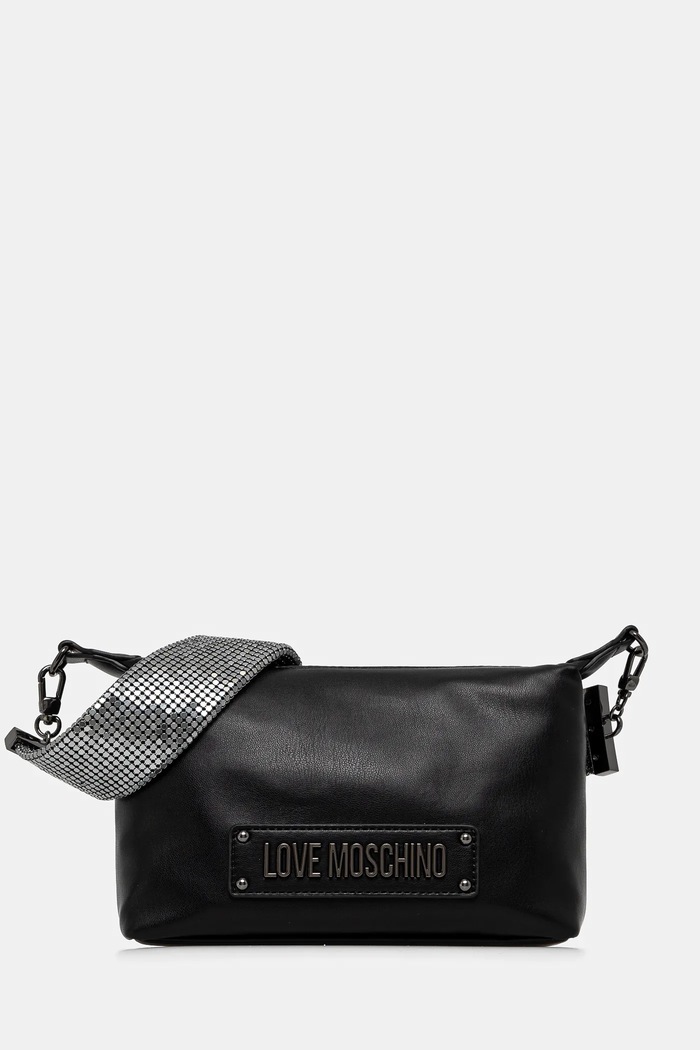 Love Moschino torebka aplikacja czarny JC4140PP1