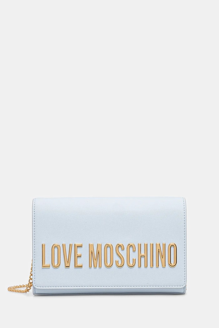 Love Moschino poseta nu incape in A4 albastru JC4103PP1