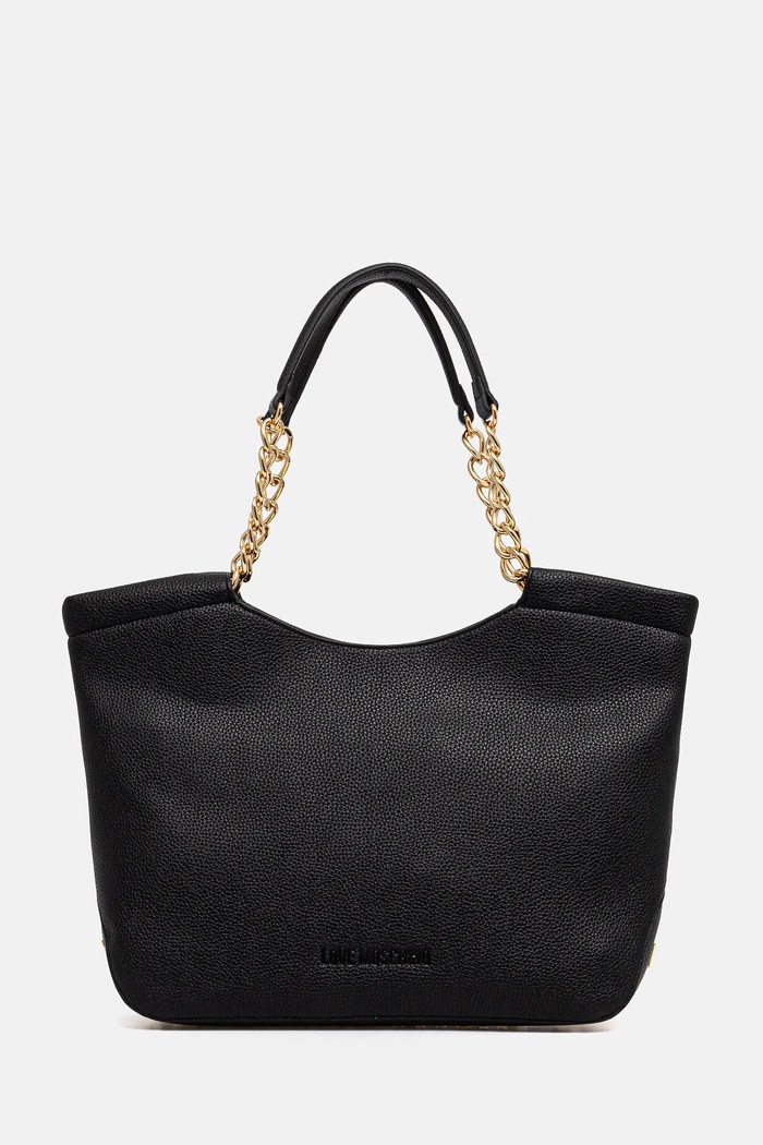 Love Moschino torebka mieści A4 czarny JC4031PP1