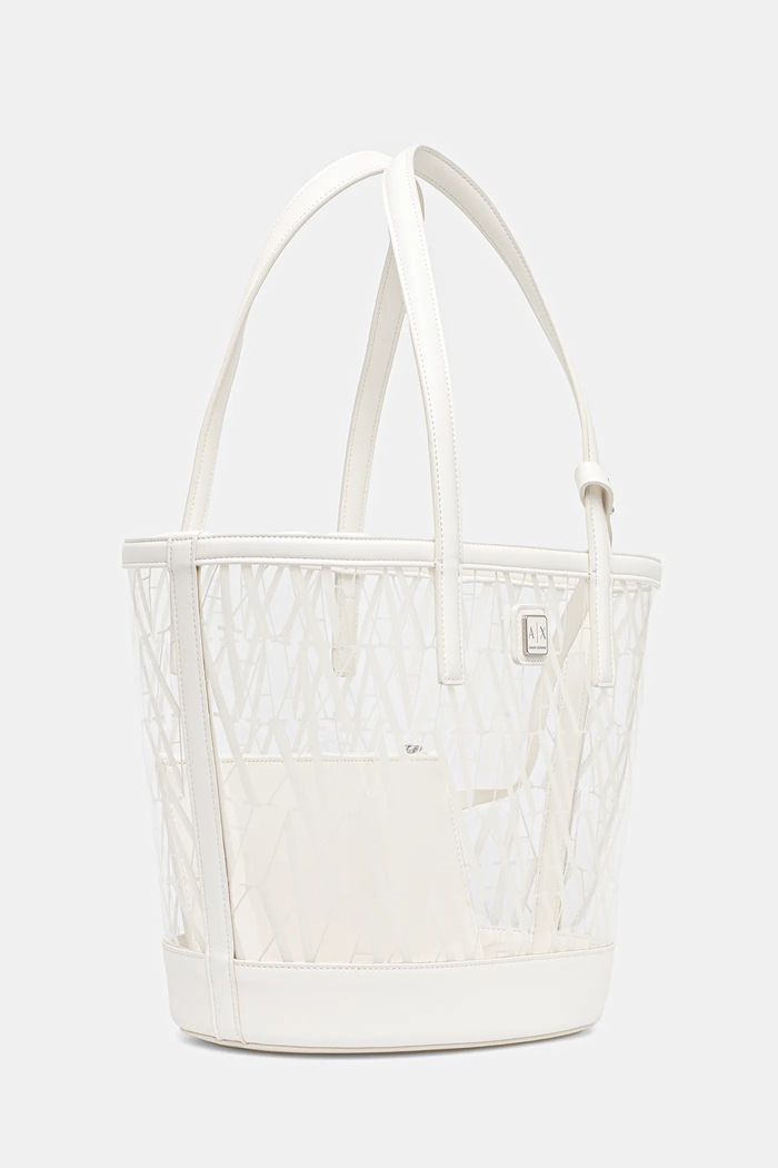 Armani Exchange geantă XW000325.AF12147 alb SS25