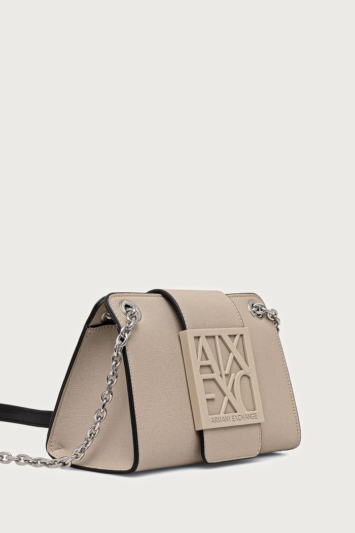 Armani Exchange сумка-листоноша жіноча зі штучної шкіри XW000281.AF13672 бежевий SS26