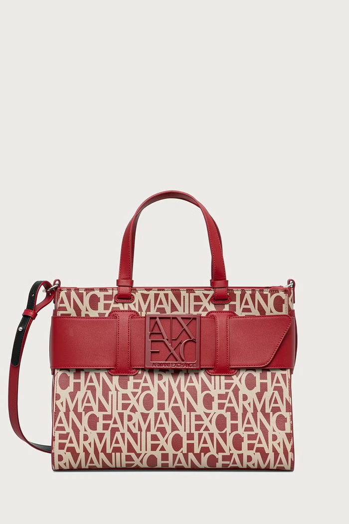 Armani Exchange Torebka shopper damska czerwony 942689.3F742