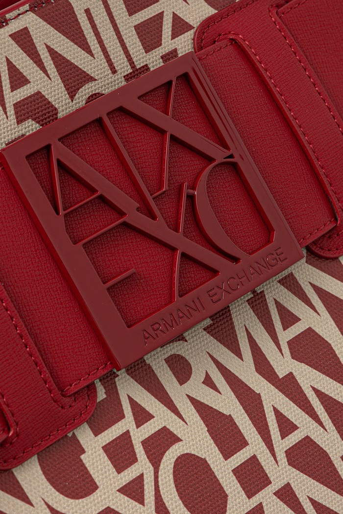 Torebka shopper damska Armani Exchange 942689.3F742 czerwony