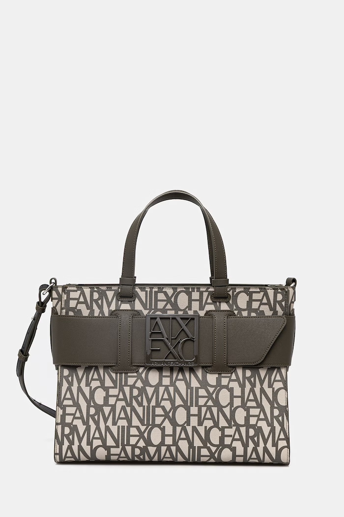 Kabelka Armani Exchange vzorovaný zelená 942689.3F742
