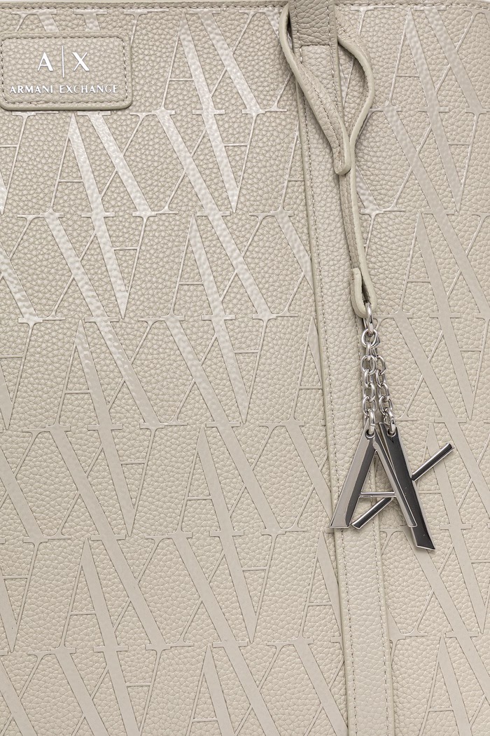 Armani Exchange nákupní taška dámská z imitace kůže zelená XW001199.AF15325