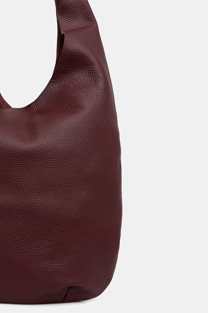 Akcesoria A.P.C. Torebka shopper damska skórzana le neige PXCBC.F67008 bordowy