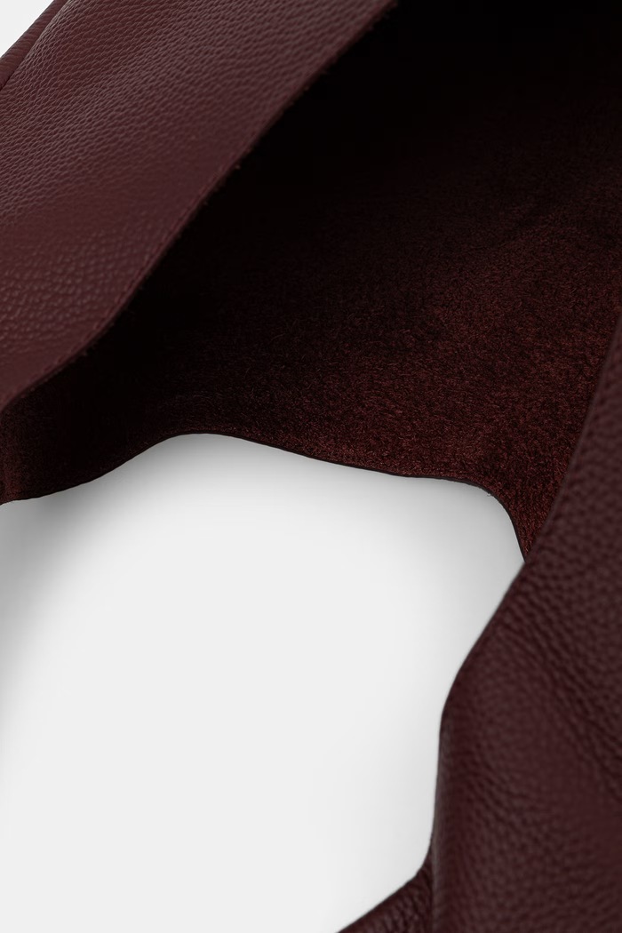 Torebka shopper damska skórzana le neige A.P.C. bordowy PXCBC.F67008