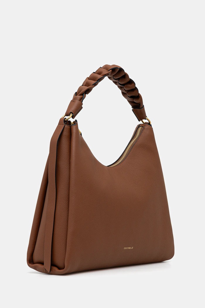 Coccinelle Geantă shopper pentru femei din piele E1.M50.13.02.01 maro SS26