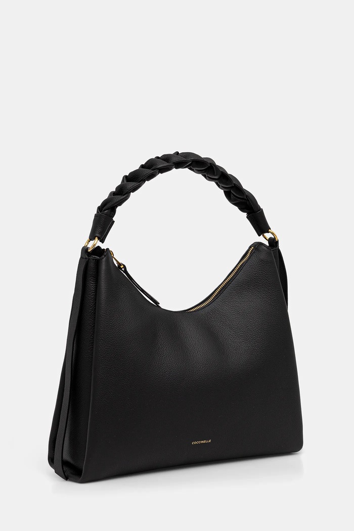 Coccinelle geantă de piele E1.M50.13.02.01 negru SS25