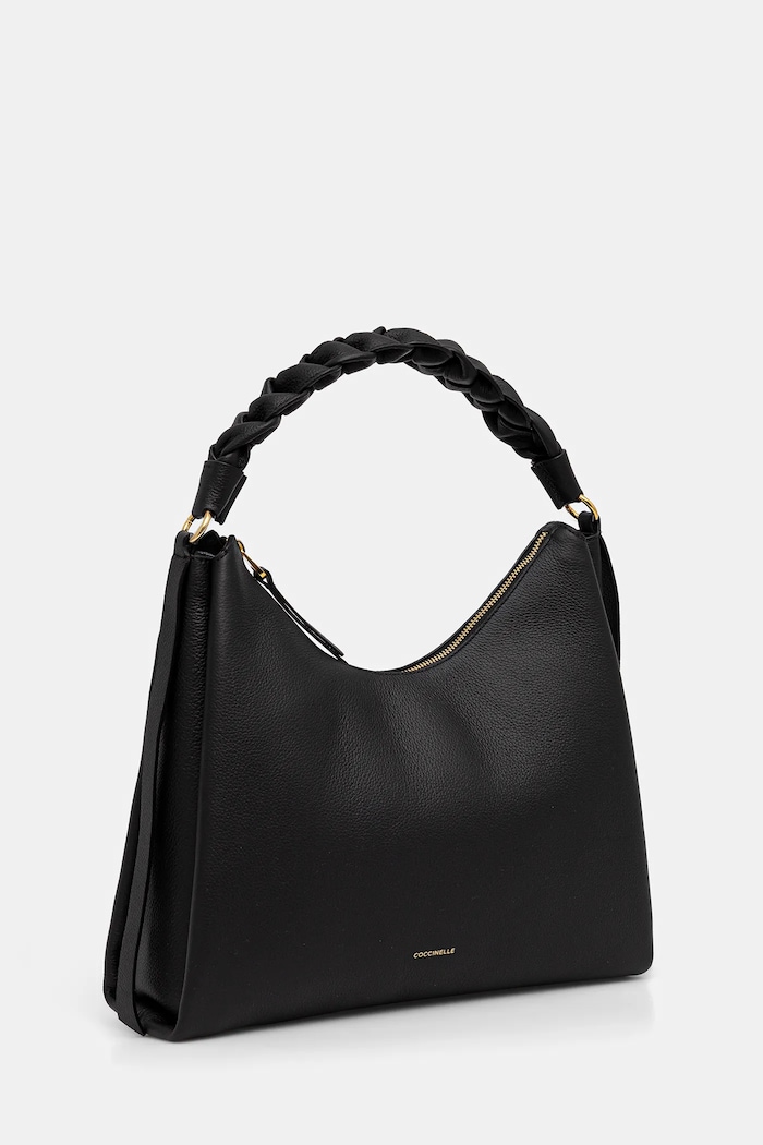 Coccinelle geantă de piele E1.M50.13.02.01 negru SS25
