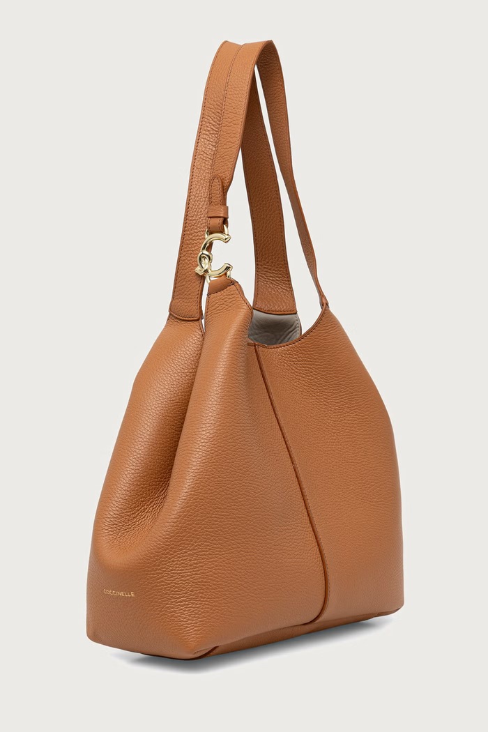 Coccinelle Taška dámská kožená COCCINELLE C-EASY E1.SHA.11.02.01 zlatá SS26