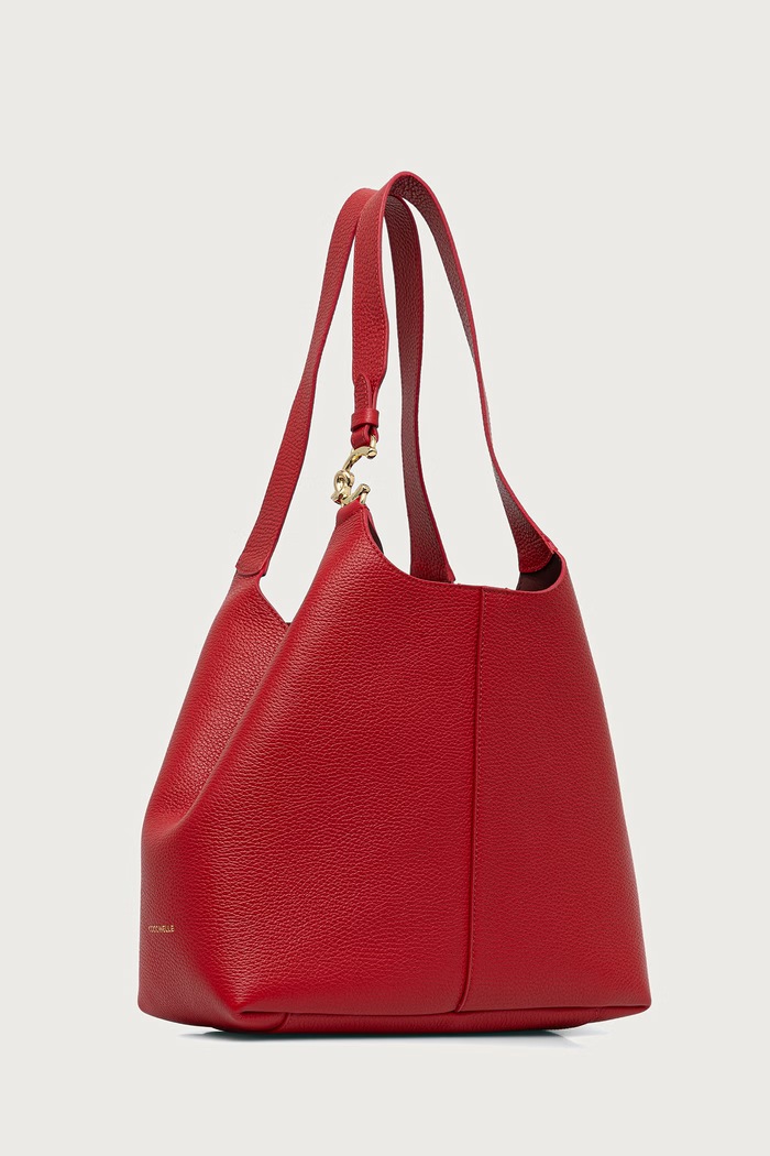 Coccinelle Kabelka dámska kožená COCCINELLE C-EASY E1.SHA.11.02.01 červená SS26