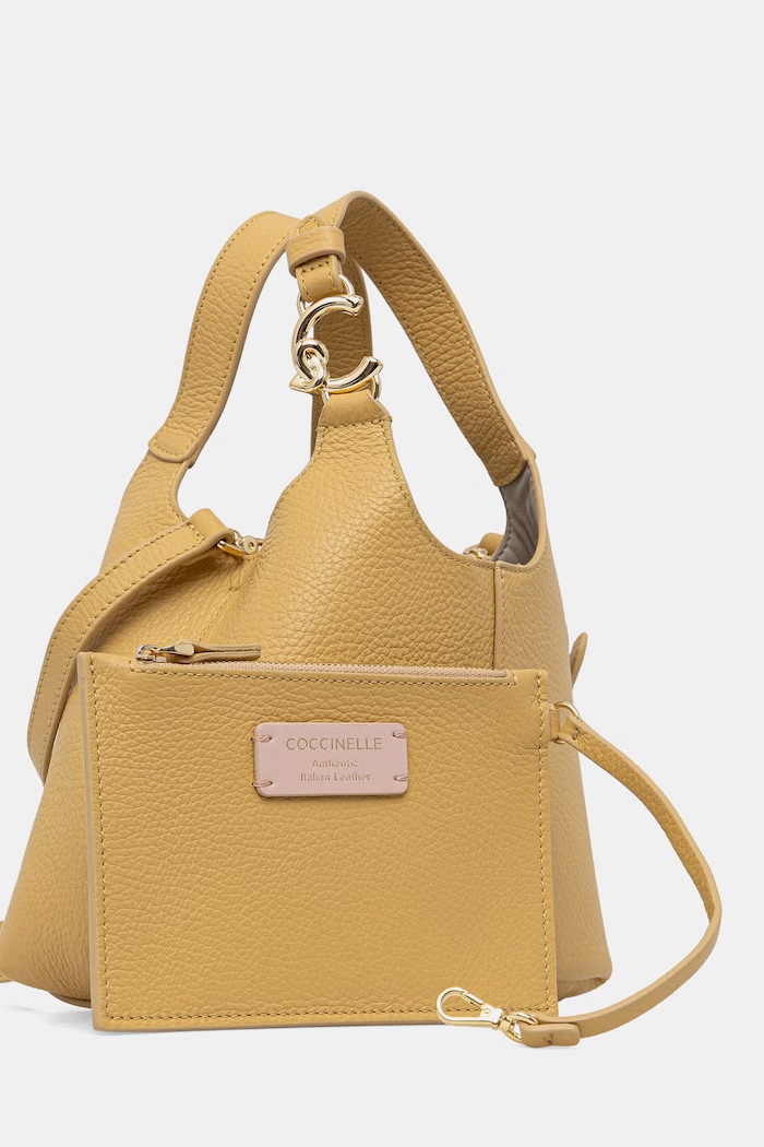 Coccinelle сумка crossbody для женщин кожаная жёлтый E1.SHA.58.01.01