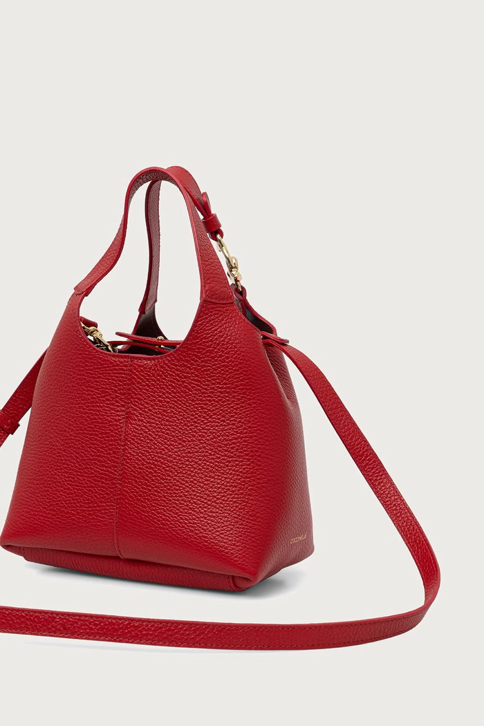 Akcesoria Coccinelle Torebka crossbody damska skórzana E1.SHA.58.01.01 czerwony