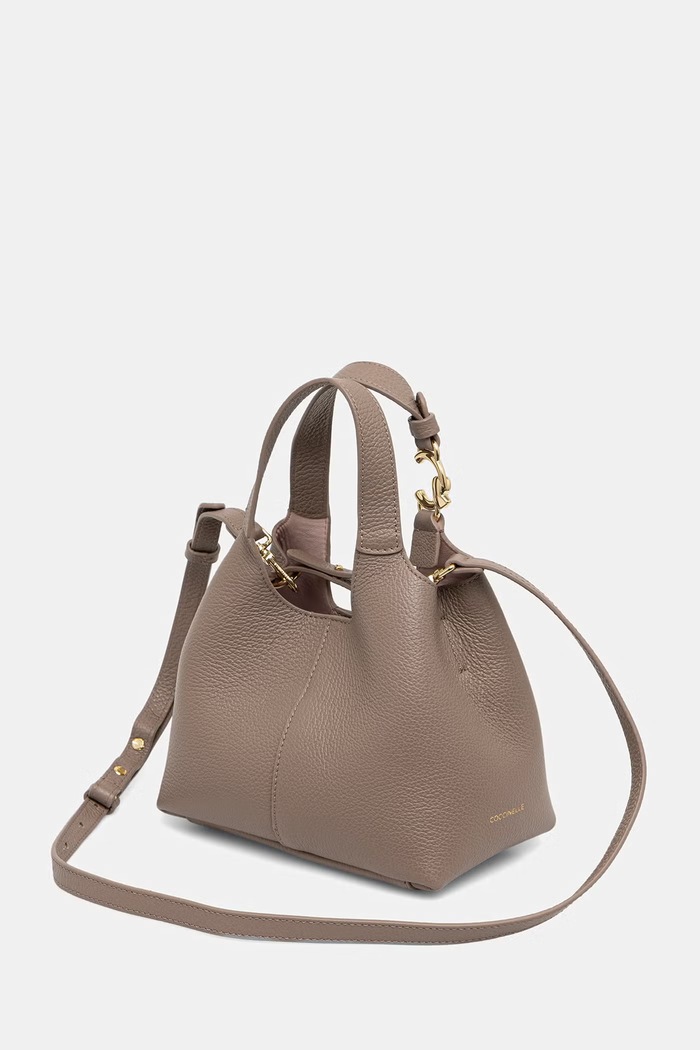 Akcesoria Coccinelle torebka crossbody damska skórzana E1.SHA.58.01.01 brązowy