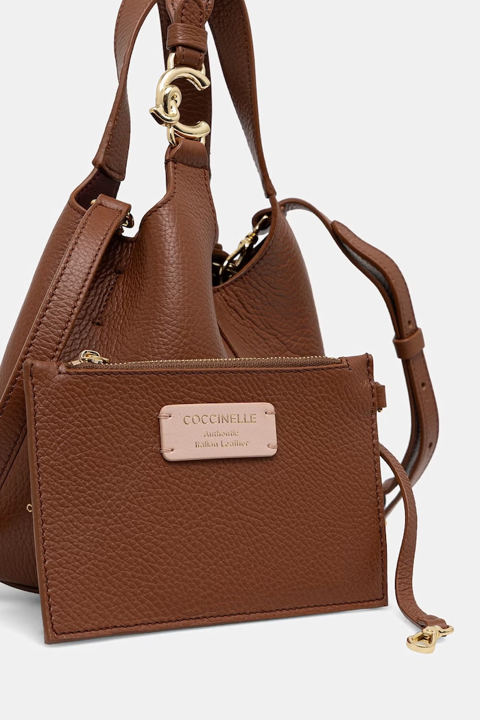 Coccinelle torebka crossbody damska skórzana brązowy E1.SHA.58.01.01