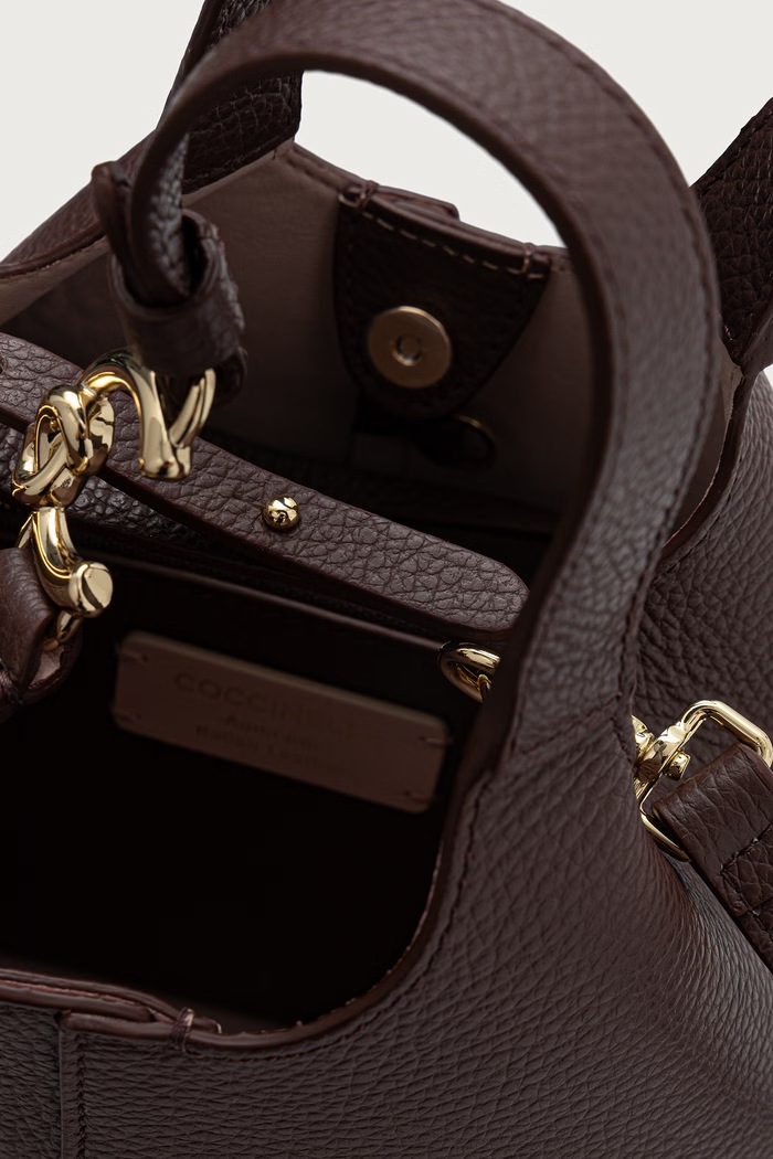 Crossbody torba za žene kožna Coccinelle E1.SHA.58.01.01 bordo