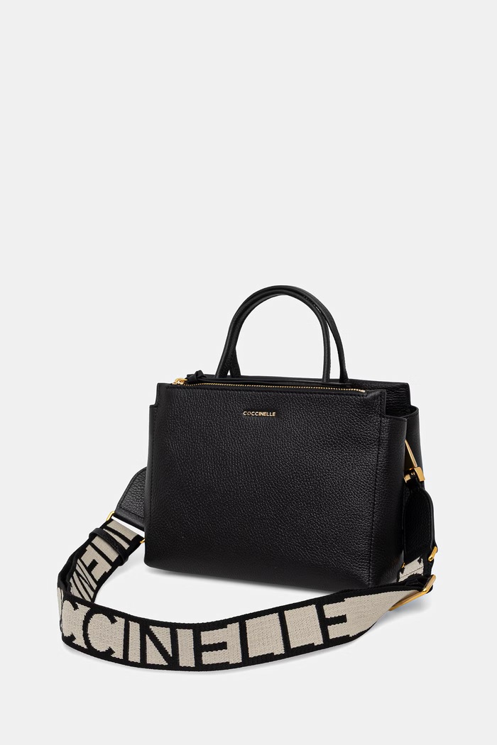 Akcesoria Coccinelle torebka crossbody damska skórzana E1.SHA.58.01.01 czarny