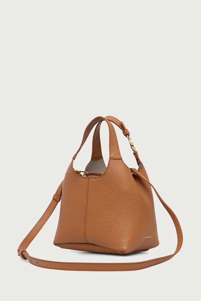 Doplňky Coccinelle Crossbody kabelka dámská kožená E1.SHA.58.01.01 zlatá