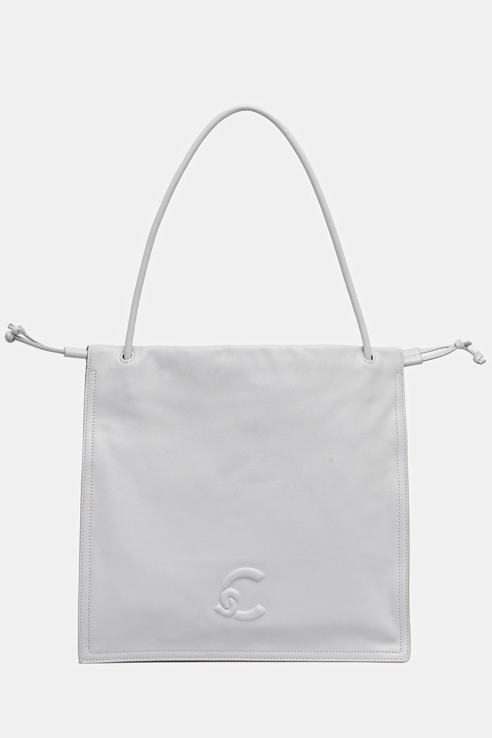 Coccinelle Tote bag pentru femei din piele gri E1.SS5.11.01.01