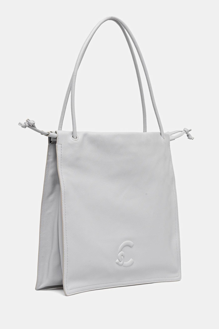 Coccinelle Tote bag pentru femei din piele E1.SS5.11.01.01 gri SS26