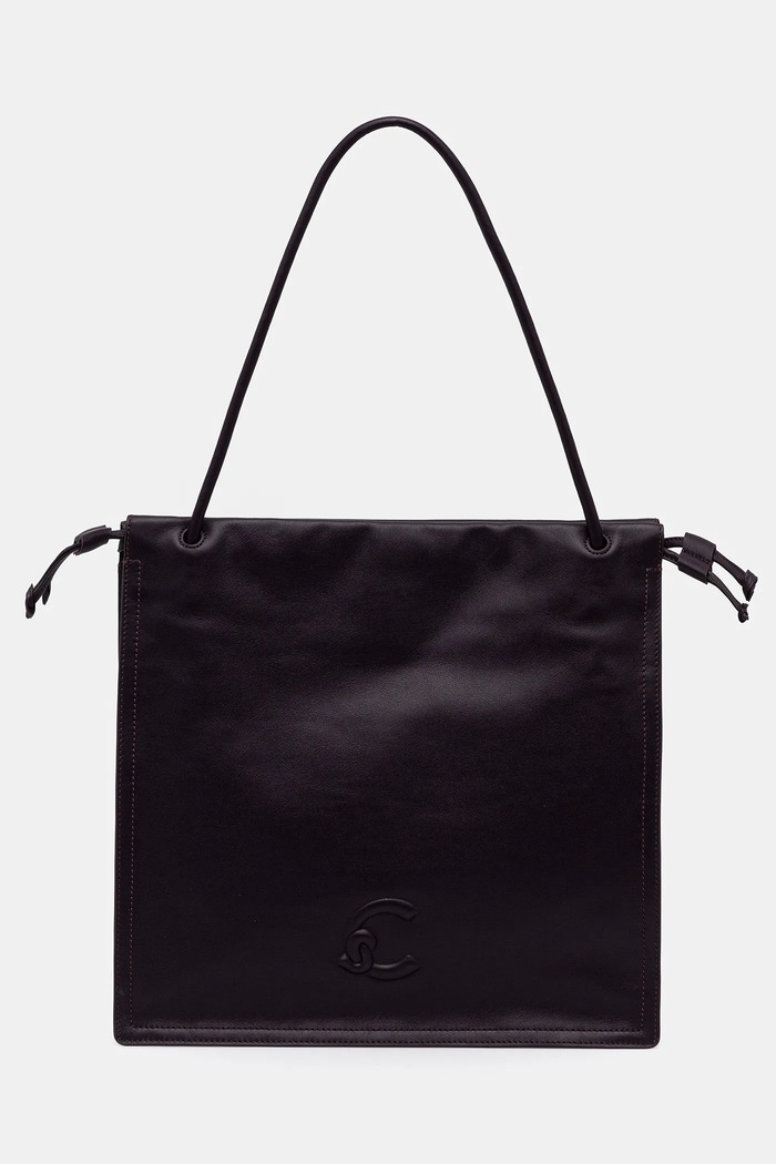 Coccinelle tote γυναικεία δερμάτινη απλικέ μωβ E1.SS5.11.01.01