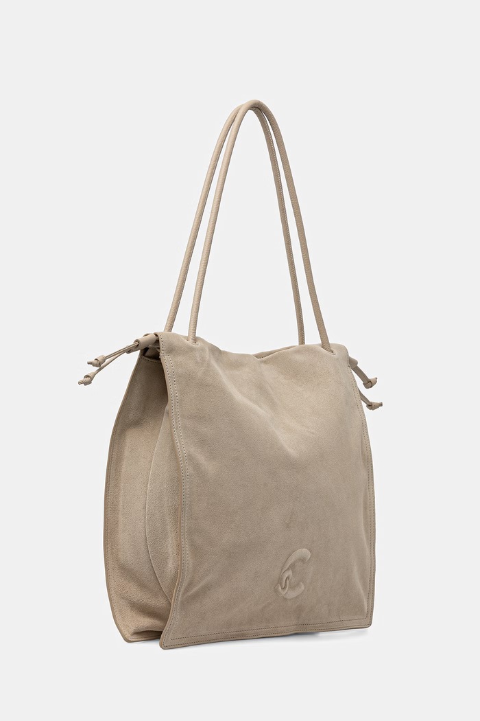 Coccinelle torebka shopper damska zamszowa COCCINELLEDULSE SUEDE E1.SS6.11.01.01 beżowy SS26