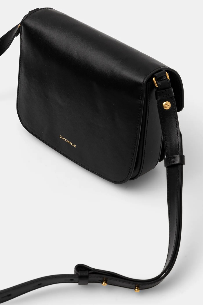 Accesorii Coccinelle poseta de piele E1.SSK.15.01.01 negru