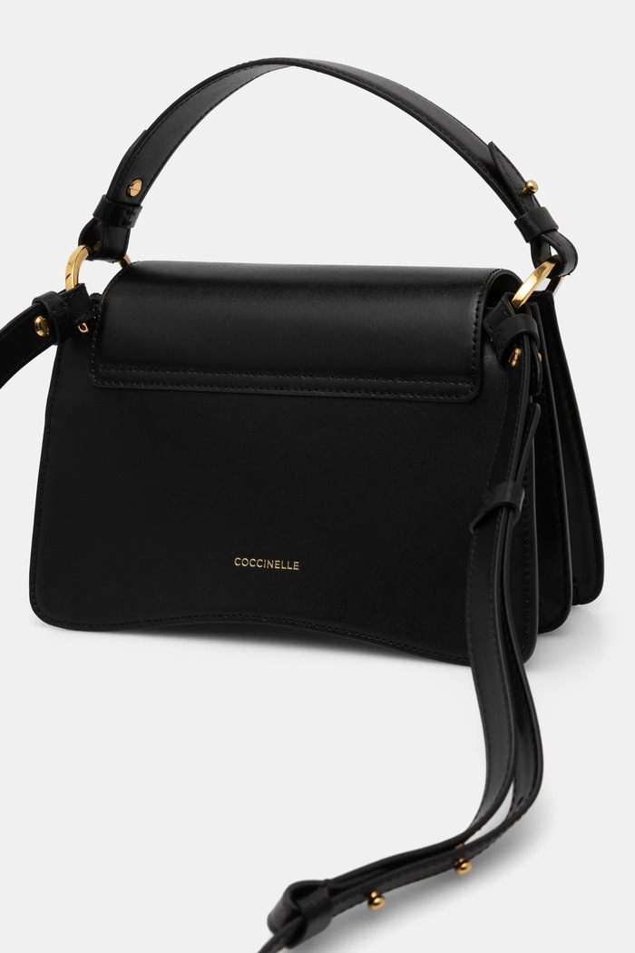 Accesorii Coccinelle poseta de piele E1.SSK.18.02.01 negru
