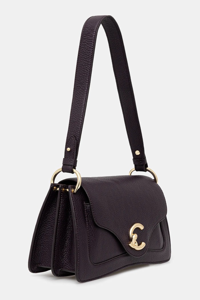 Coccinelle geantă de piele E1.SSL.12.01.01 violet AW25