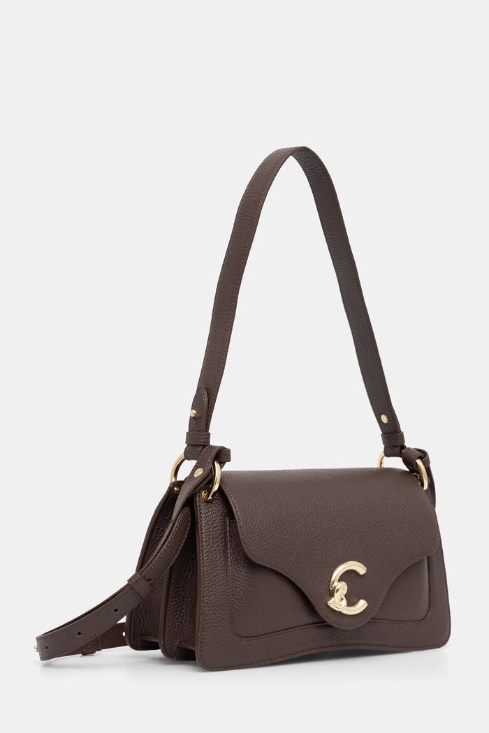 Coccinelle geantă de piele E1.SSL.12.01.01 maro AW25