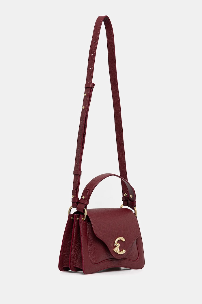 Coccinelle Geantă crossbody pentru femei din piele E1.SSL.18.02.01 burgundia AA00