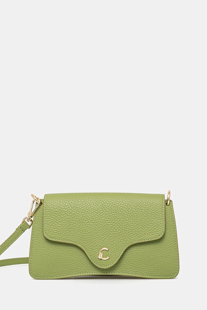 Coccinelle torebka crossbody damska skórzana skóra licowa zielony E5.SSL.27.01.01