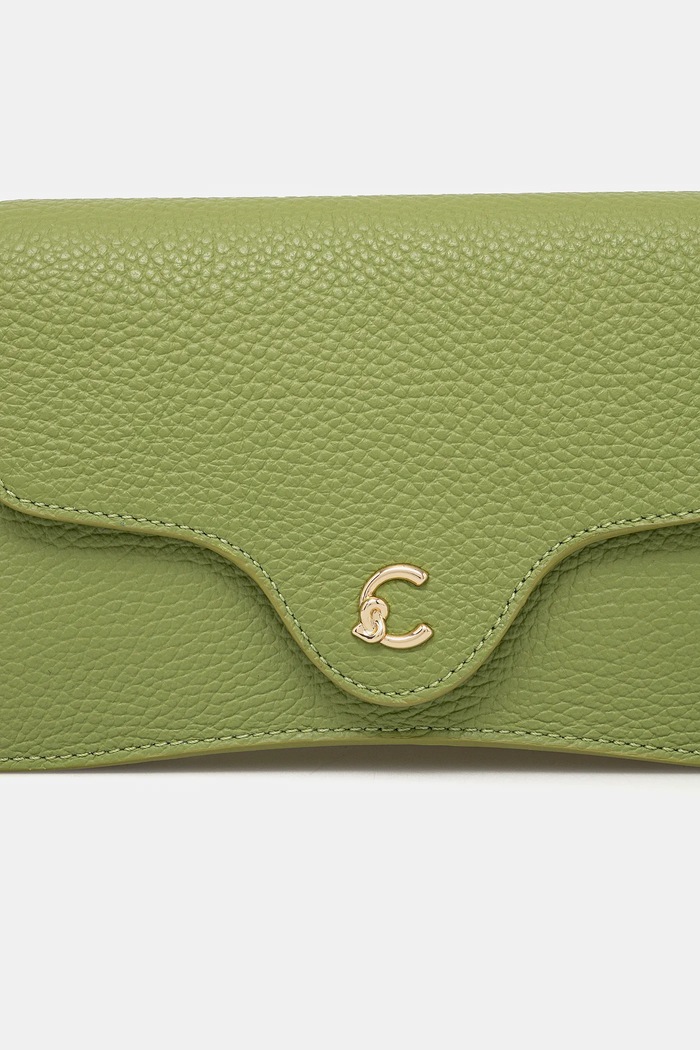 Akcesoria Coccinelle torebka crossbody damska skórzana E5.SSL.27.01.01 zielony