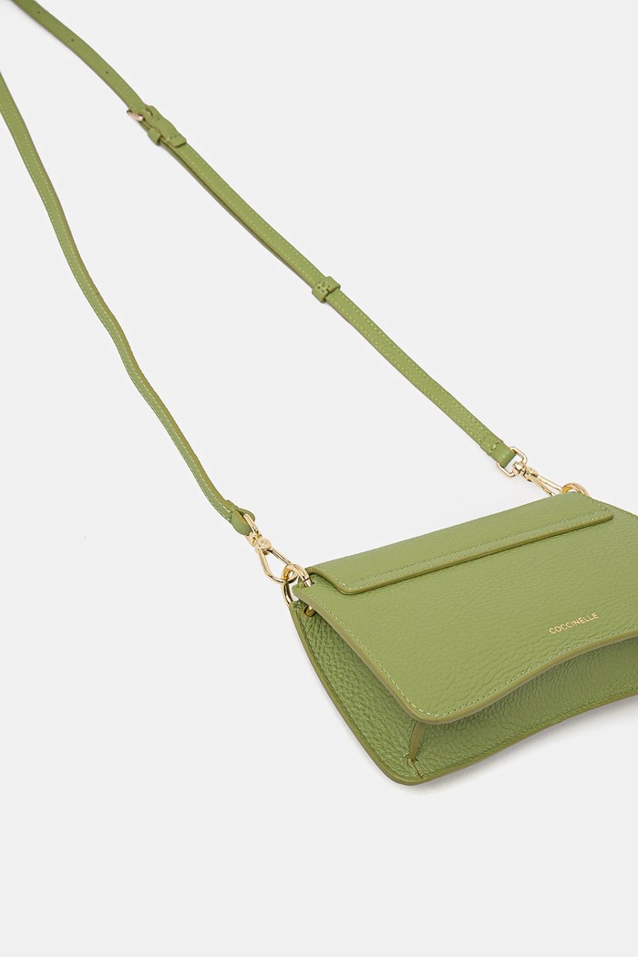 Coccinelle torebka crossbody damska skórzana zielony E5.SSL.27.01.01