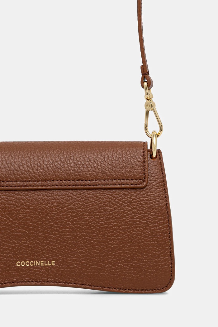 Akcesoria Coccinelle torebka crossbody damska skórzana E5.SSL.27.01.01 brązowy
