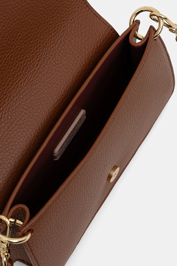 Coccinelle torebka crossbody damska skórzana E5.SSL.27.01.01 brązowy
