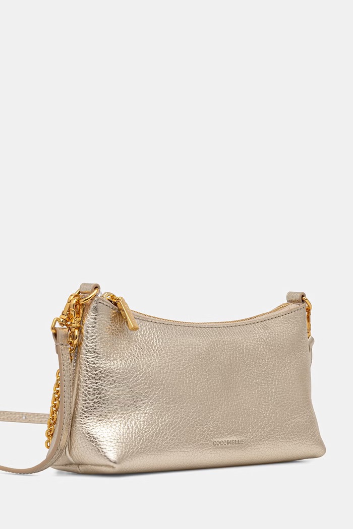 Coccinelle crossbody kabelka dámská kožená E5.QH0.55.01.01 zlatá SS26
