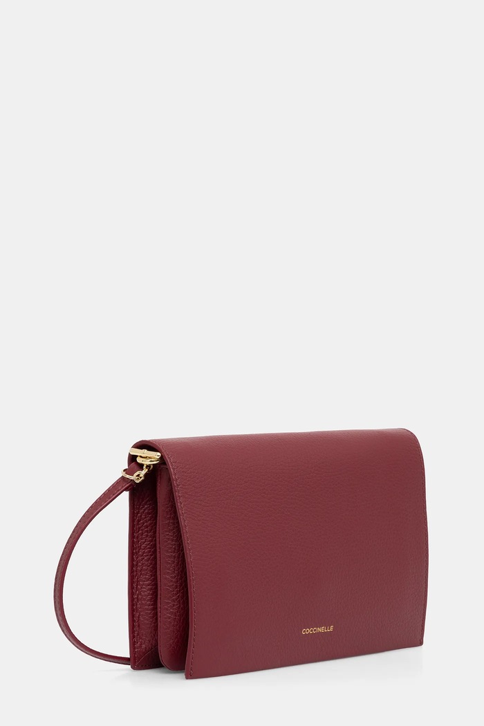 Coccinelle geantă de piele E5.S00.55.02.01 burgundia AW25