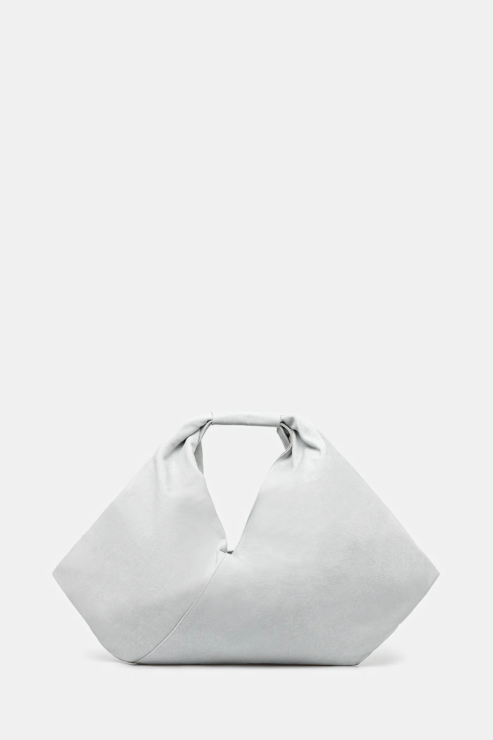 Kabelka MM6 Maison Margiela Japanese Draped hladký šedá SB5WC0019