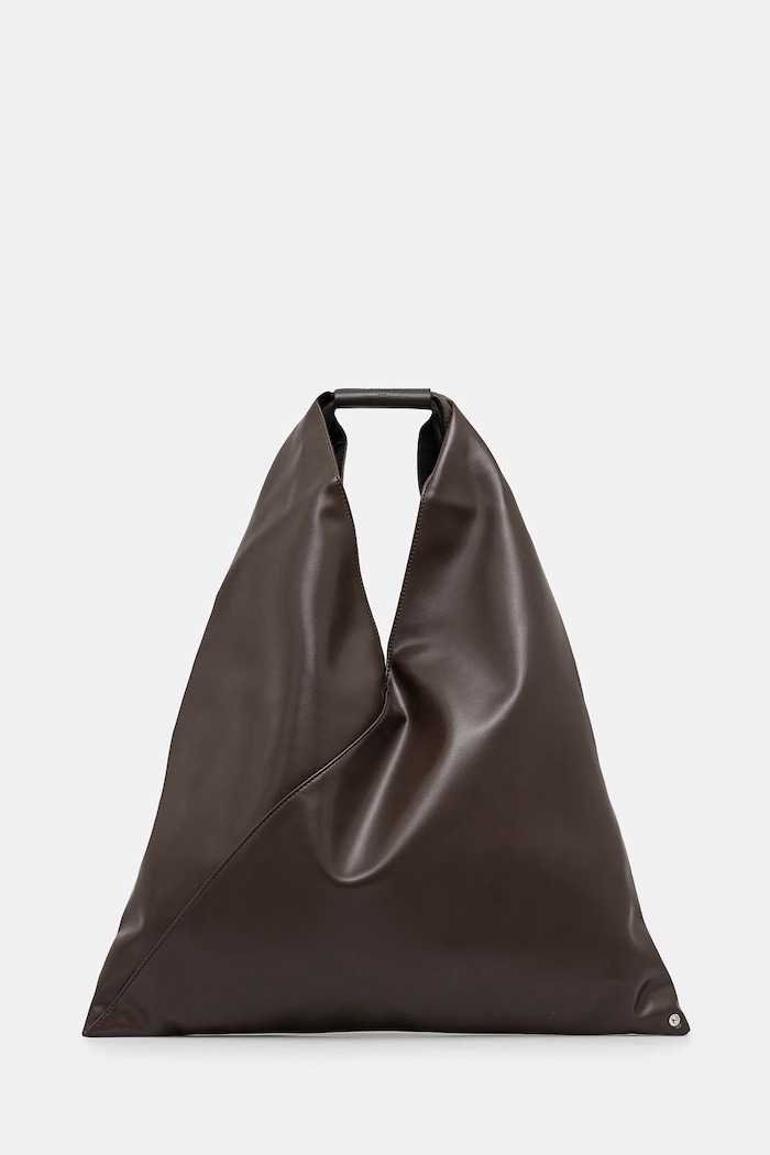 MM6 Maison Margiela Δερμάτινη τσάντα MM6 Maison Margiela Classic Japanese Handbag καφέ S54WD0039.T2185