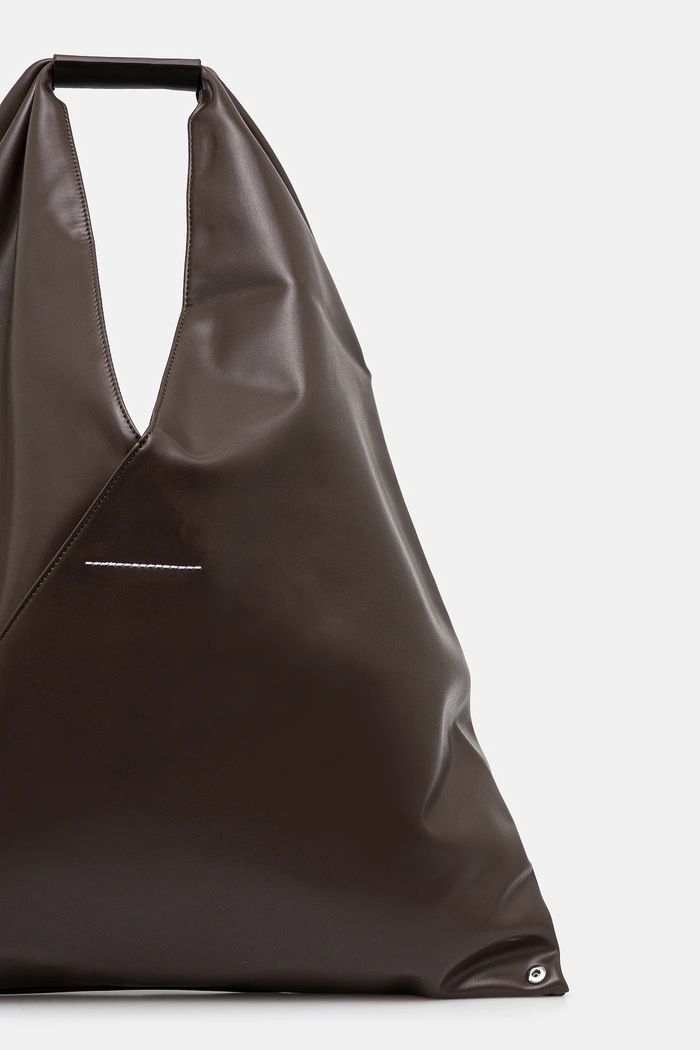 Αξεσουάρ MM6 Maison Margiela Δερμάτινη τσάντα MM6 Maison Margiela Classic Japanese Handbag S54WD0039.T2185 καφέ