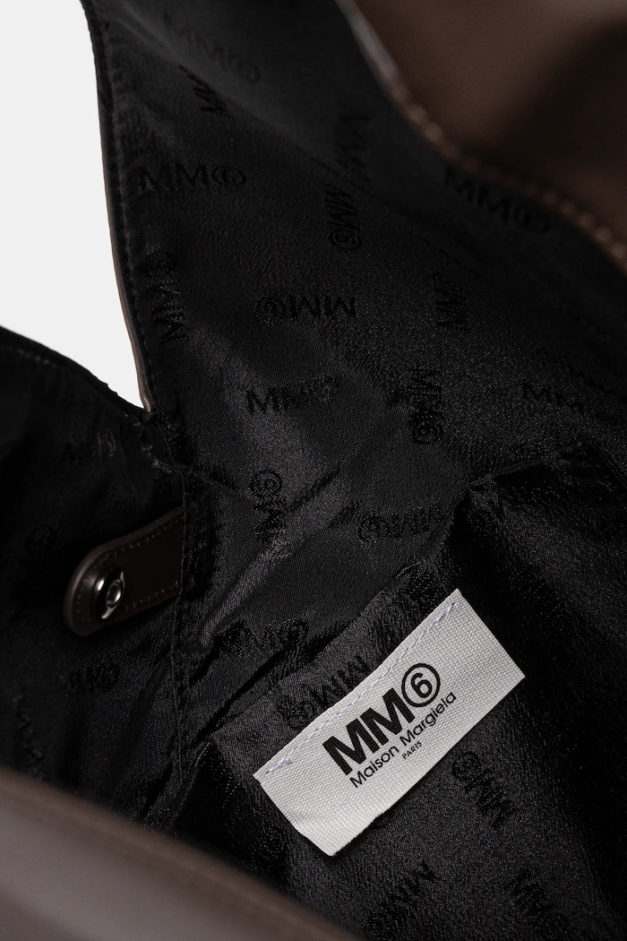 Δερμάτινη τσάντα MM6 Maison Margiela Classic Japanese Handbag MM6 Maison Margiela καφέ S54WD0039.T2185